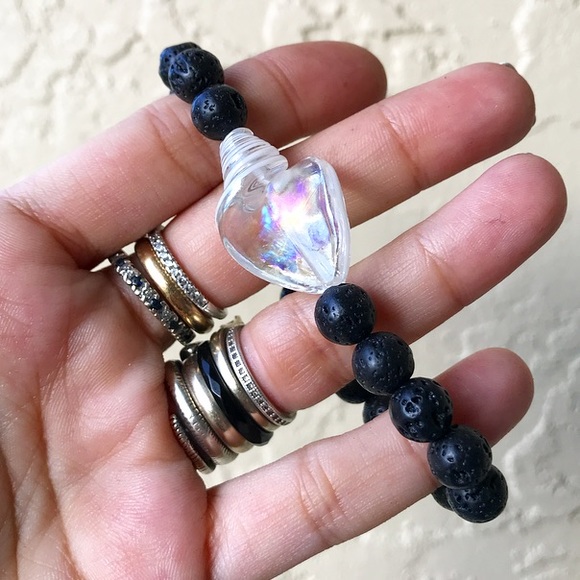 🔴SALE ! Boho Lava rock oil diffuser shell bead - Picture 4 of 9